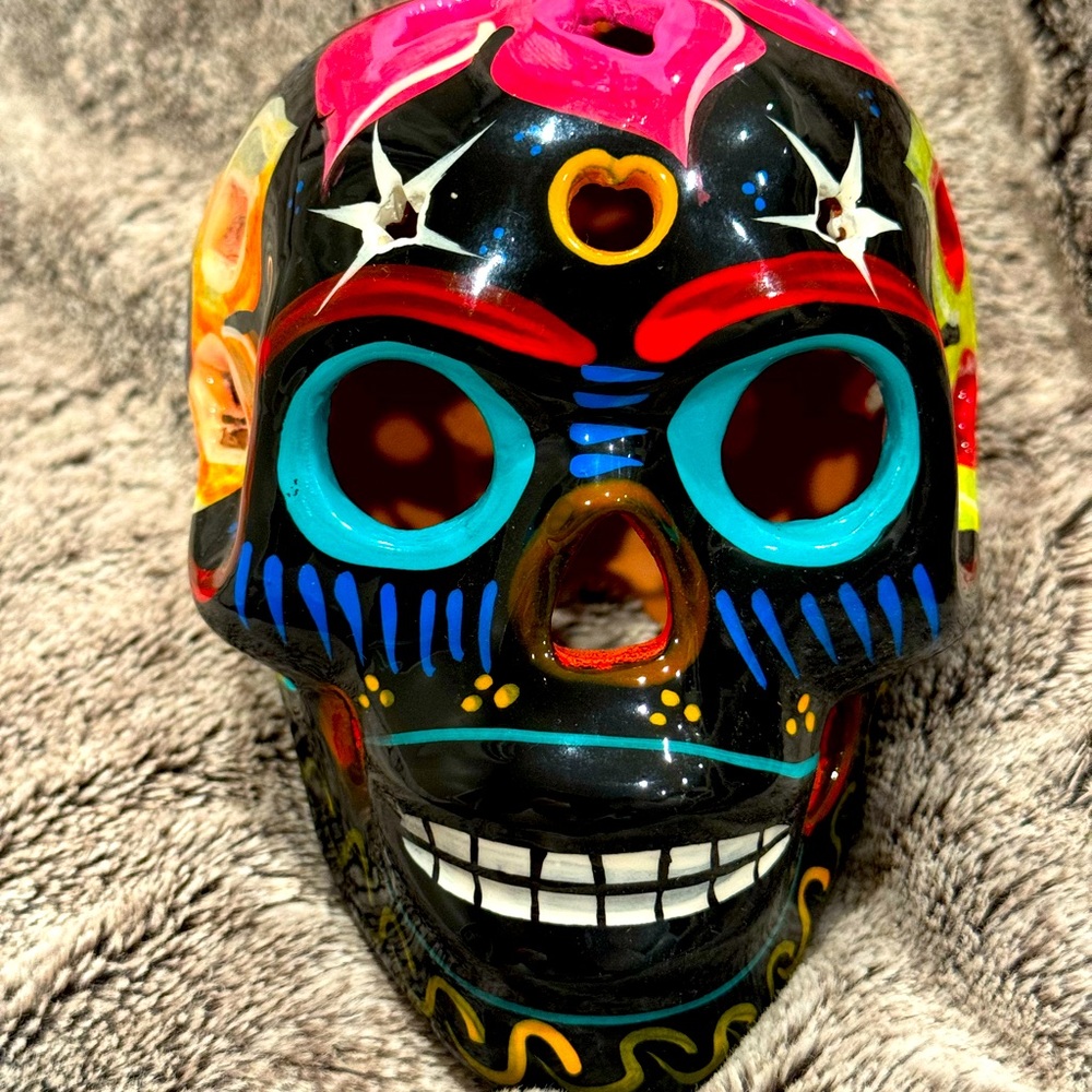 Mexican hand-painted calavera (skull)